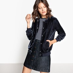 Велюровый бомбер La Redoute Collections - Куртки Велюровый бомбер La Redoute Collections