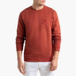 Sweat de gola redonda, bordado no peito
