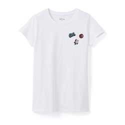 Camiseta estampada, cuello redondo, manga corta La Redoute Collections