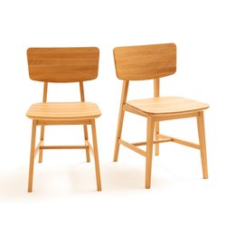 Lot De 2 Chaises Jimi Naturel La Redoute Interieurs La Redoute