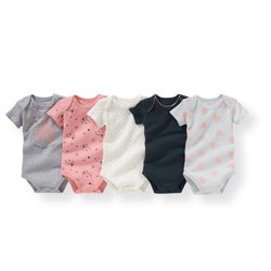Комплект из 5 хлопковых боди 0 мес- 3 лет La Redoute Collections - Девочки 0-2 года Комплект из 5 хлопковых боди 0 мес- 3 лет La Redoute Collections