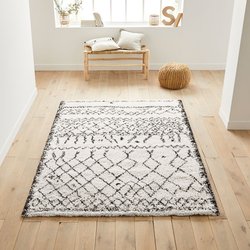 Tapis style berbère 3 tailles afaw noir/blanc La Redoute