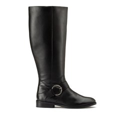 Botas à cavaleiro em pele
