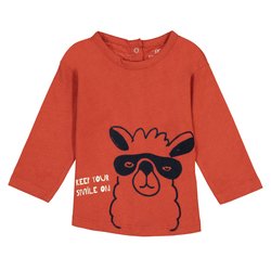 Langarmshirt mit Lama-Motiv 0-3 Monate
