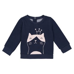 Sweat, estampado de gato, 1 mês - 3 anos