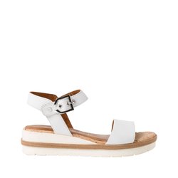 Malibu 2 band sandals with wedge heel in leather , brown, Timberland ...