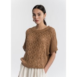 Pull camel femme | La Redoute Pull maille ajoutée LA FEE MARABOUTEE