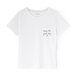 Camiseta estampada, cuello redondo, manga corta La Redoute Collections