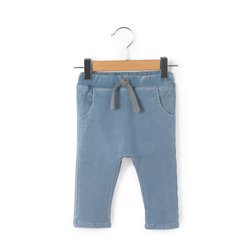 Pantalón árabe denim de punto 0 meses - 3 años La Redoute Collections