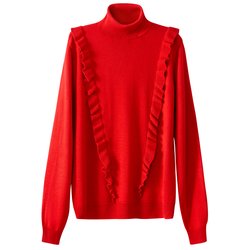 Пуловер-водолазка с воланами La Redoute Collections - Пуловеры Пуловер-водолазка с воланами La Redoute Collections