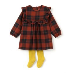 Комплект: платье и колготки 1 мес - 3 лет La Redoute Collections - Девочки 0-2 года Комплект: платье и колготки 1 мес - 3 лет La Redoute Collections