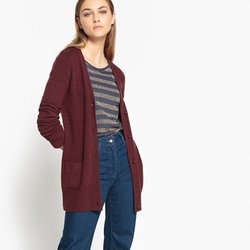 Кардиган длинный с V-образным вырезом La Redoute Collections - Кардиганы Кардиган длинный с V-образным вырезом La Redoute Collections