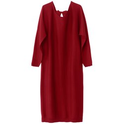 Платье прямое однотонное, средней длины, с длинными рукавами La Redoute Collections - Платья Платье прямое однотонное, средней длины, с длинными рукавами La Redoute Collections