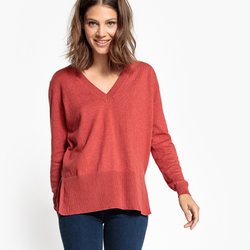 Jersey con cuello de pico La Redoute Collections