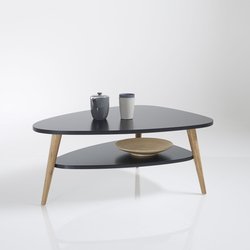 Table basse l100 cm plaqué noyernoyer, flashback noyer Am Table basse Flashback laqué et hévéa AM.PM | Table basse