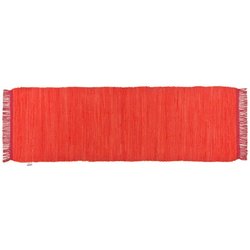 Lot De 2 Coussins V & Home 26" (66cm) - Tissu Lin Orange électrique - Insert Duvet Inclus