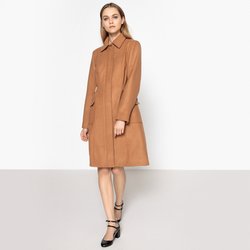 Пальто из меланжевой ткани, 50% шерсти. Пальто из меланжевой ткани, 50% шерсти.