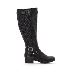 Botas à motard, acolchoadas, especial pé largo, do 38 ao 45