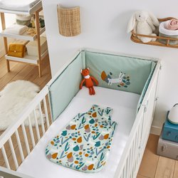 Organic Cotton Cot Bumper Pink La Redoute Collections La Redoute