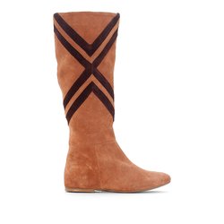 Bottes cuir motifs graphiques camel La Redoute Collections La Redoute Bottes cuir motifs graphiques camel La Redoute Collections La Redoute