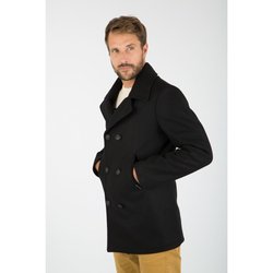 Caban Boutonne Peacoat Bleu Marine Schott La Redoute