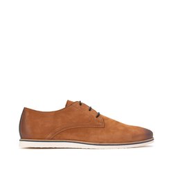 Sapatos derbies em pele