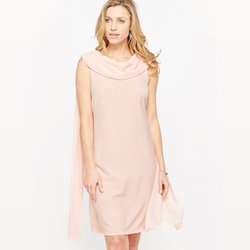 Vestido drapeado estampado ANNE WEYBURN