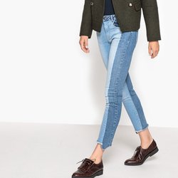 Vaqueros skinny con bandas a contraste La Redoute Collections