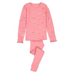 Pijama em canelado e algodão bio, 3-12 anos