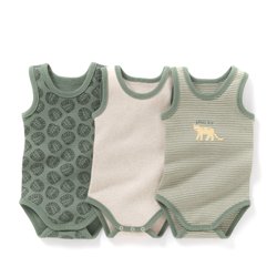 Body de algodón orgánico 0 meses - 3 años (lote de3) La Redoute Collections