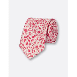 Cravate Designer Italie 100% Soie, Motif Géo Abstrait Or/bleu/rouge – Occasion
