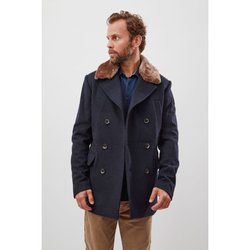 Caban Boutonne Peacoat Bleu Marine Schott La Redoute