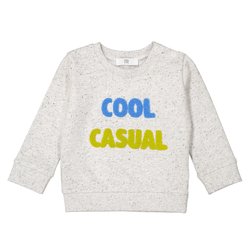 Sudadera con cuello redondo y estampado de rizo 1 mes - 3 años La Redoute Collections
