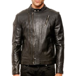 Blouson Perfecto Arturo En Cuir D'agneau Rouge Taille XL - Neuf Avec étiquettes