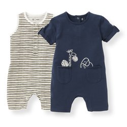 Комплект из 2 комбинезонов из джерси 1 мес-3 лет La Redoute Collections - Мальчики 0-2 года Комплект из 2 комбинезонов из джерси 1 мес-3 лет La Redoute Collections