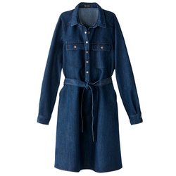 Платье из денима на пуговицах с поясом La Redoute Collections - В стиле casual Платье из денима на пуговицах с поясом La Redoute Collections