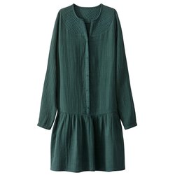 Платье хлопковое с рельефной вставкой La Redoute Collections - Платья Платье хлопковое с рельефной вставкой La Redoute Collections