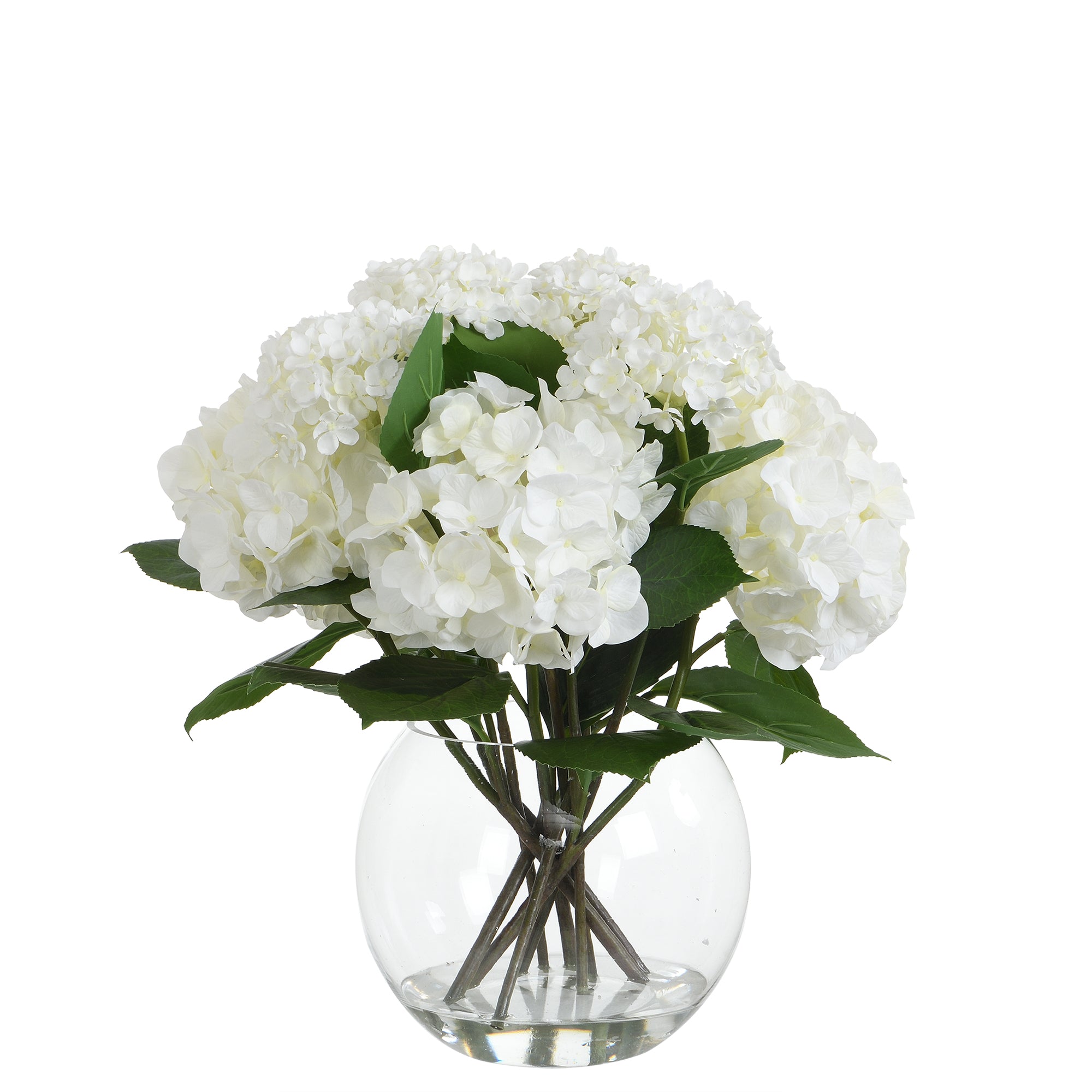 Composition d'hydrangeas artificielle en vase H52, SIA DECO