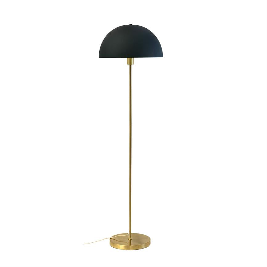 Lampadaire en métal noir et laiton, DYBERG LARSEN