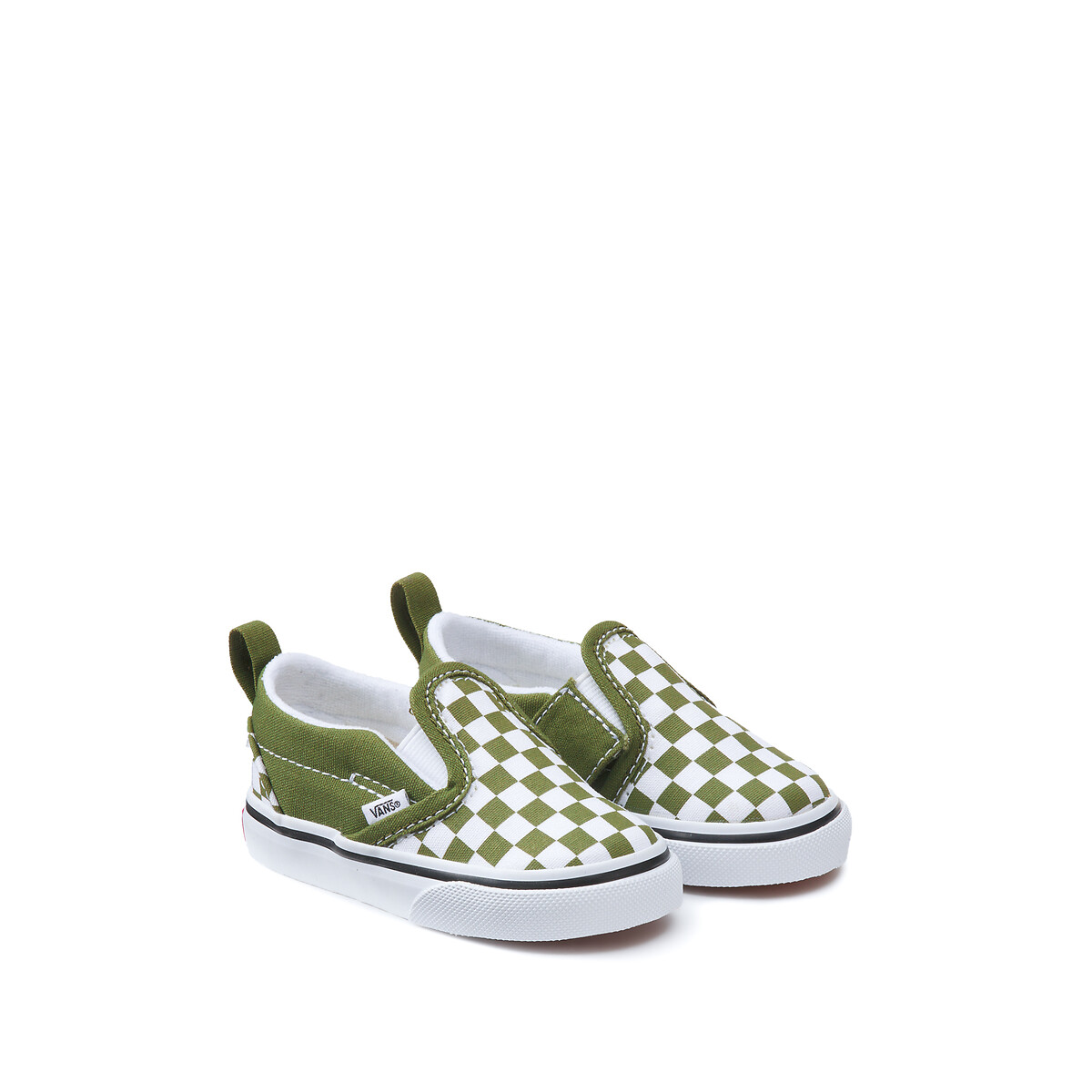 Checkerboard slip on rainbow vans sale