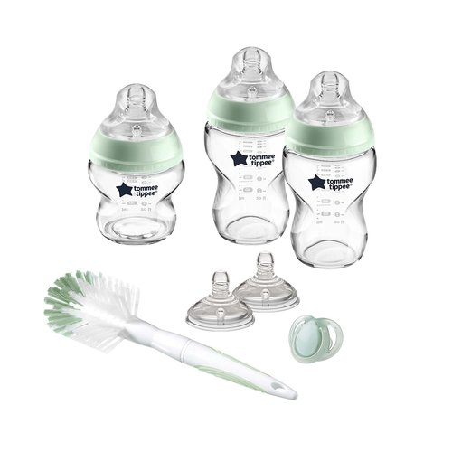 Kit naissance biberons verre closer to nature transparent Tommee Tippee