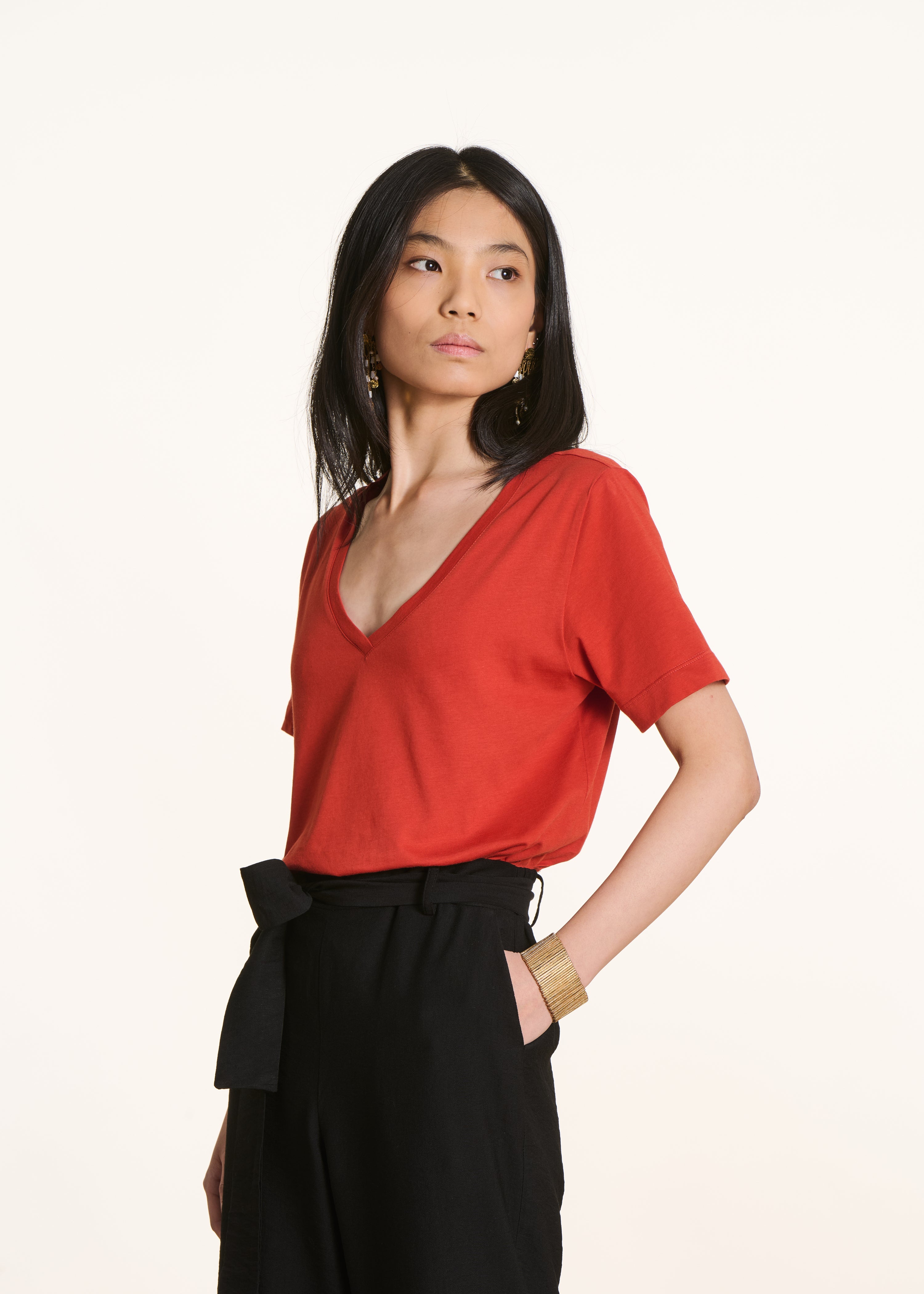 T-shirt oversize manches courtes en coton biologique, LA FEE MARABOUTEE
