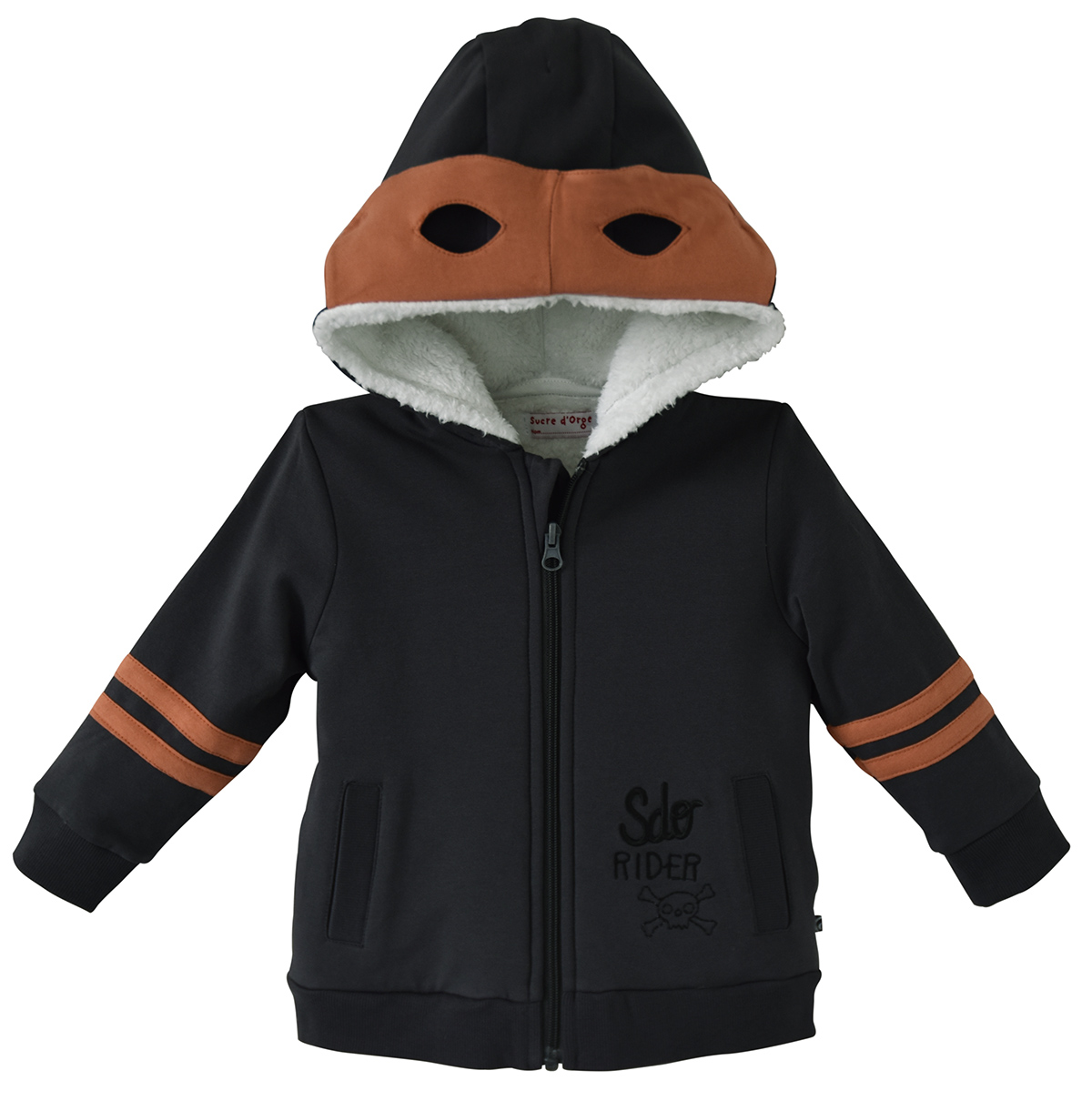 Cardigan molleton garcon brad, SUCRE D'ORGE