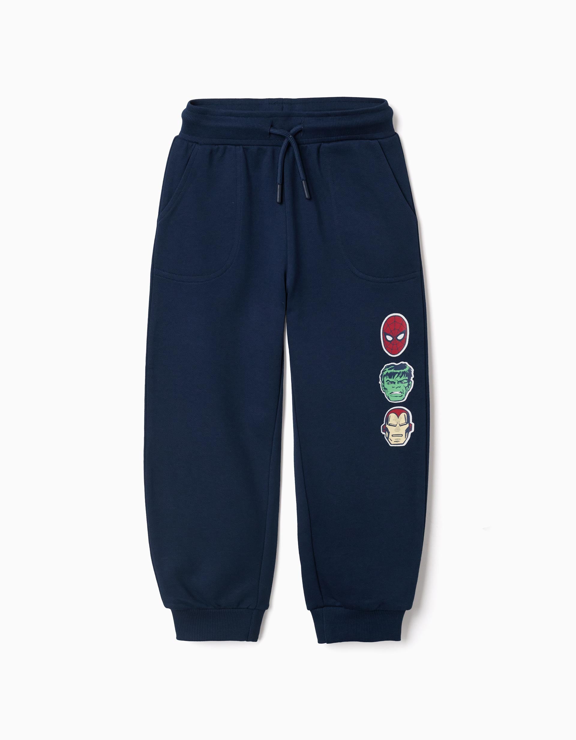 Pantalon de jogging en coton avec imprimé Marvel et cordon de serrage, ZIPPY