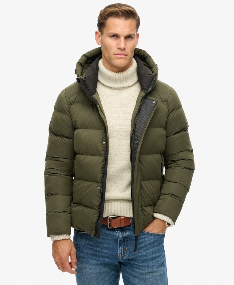 Doudoune à capuche Sport en microfibre, SUPERDRY