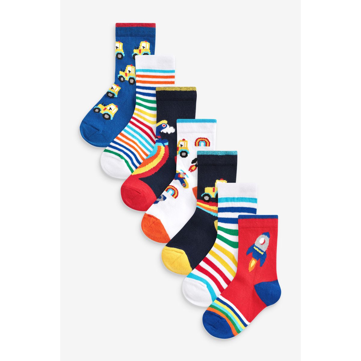 Chaussettes en coton, lot de 7, NEXT