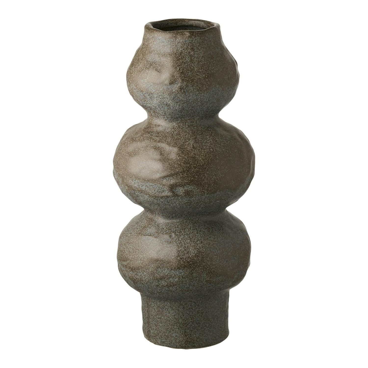 Vase design organique céramique marron, PIER IMPORT