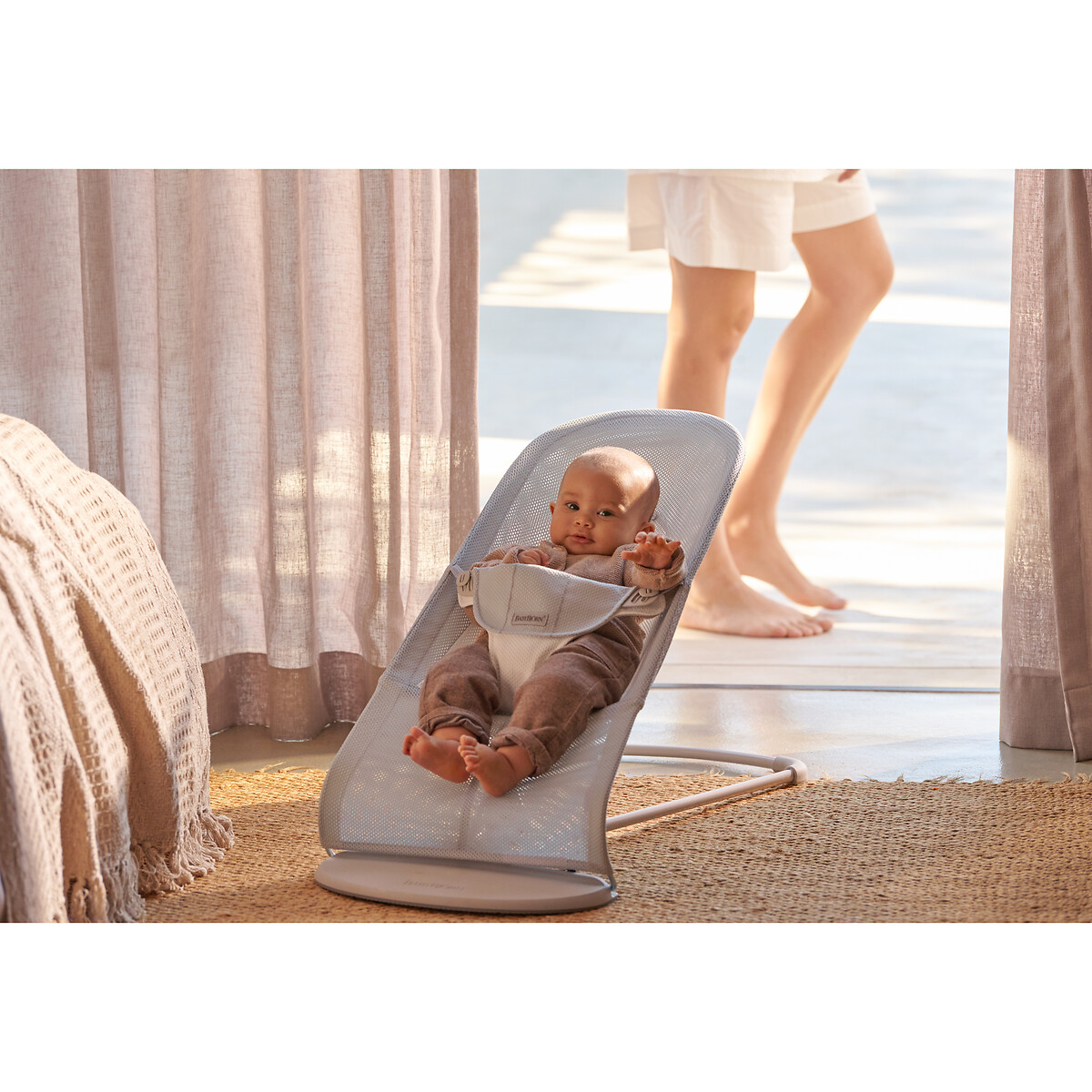 silver coloured white Babybjorn La Redoute
