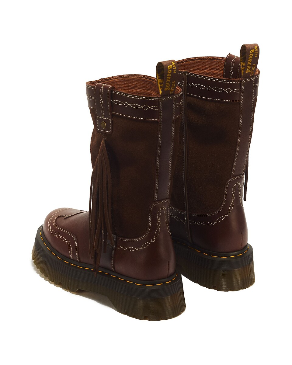Dr. Martens Botas de piel Fringe Mid Pull On — photo 3