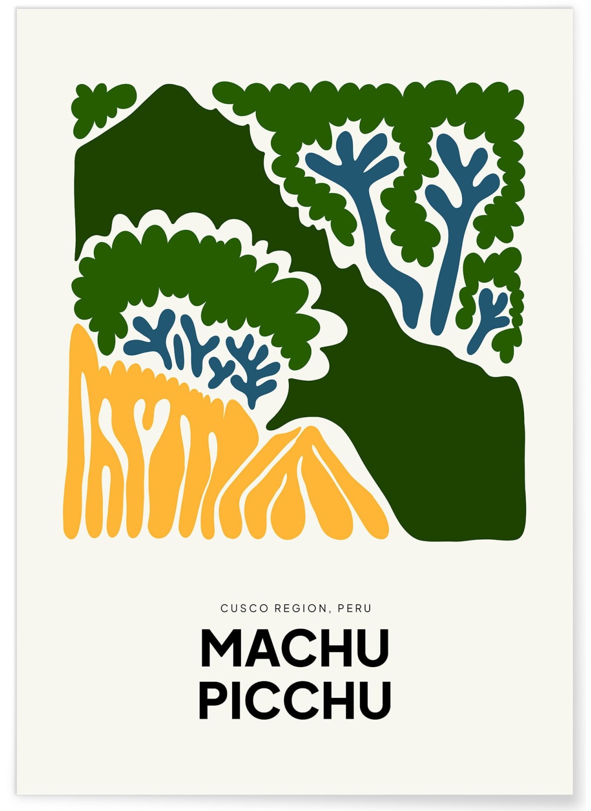 Affiche Pérou Machu Picchu, L'AFFICHERIE